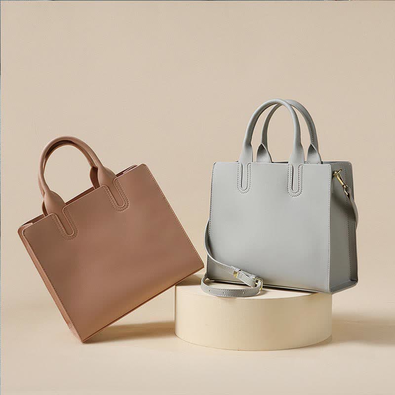 Vegane Leder-Tragetasche für Damen, für Reisen und Arbeit, Umhängetasche, Schultertasche