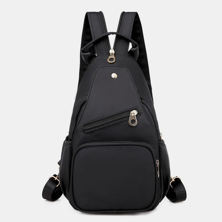 Umwandelbare Schultertasche für Damen, leicht, lässig, Mini-Rucksack, Brusttasche