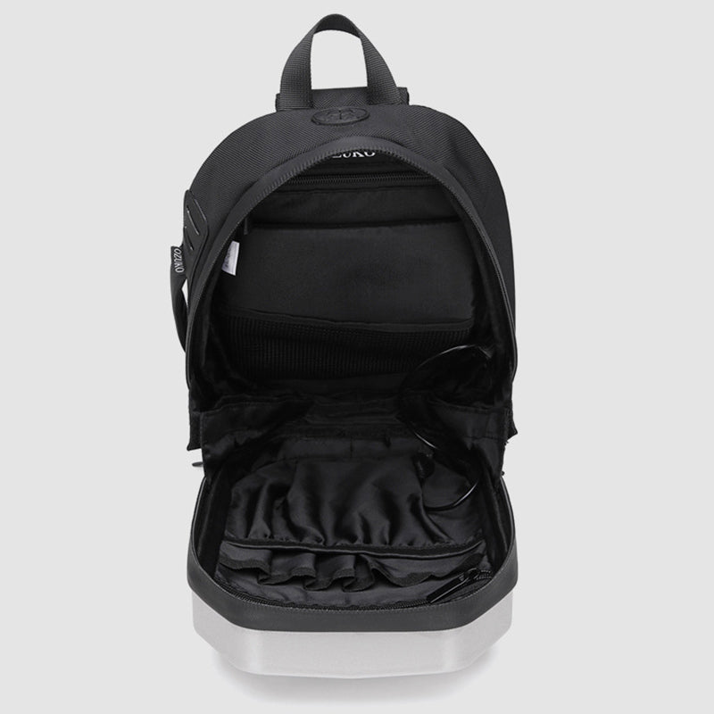 Modische Schultertasche für Herren, wasserdicht, robust, mit USB-Ladeanschluss