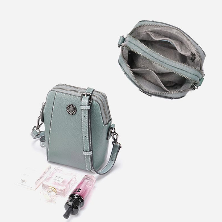 Handytasche für Damen Vintage Custom Mini Umhängetasche aus Rindsleder