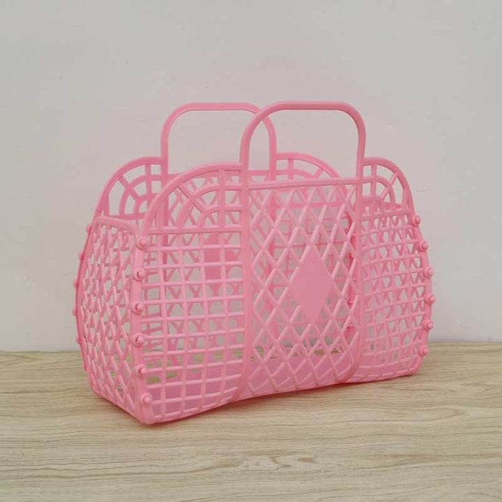 Handtasche für Badezimmer, Rautenförmig, flexible Aufbewahrung, zusammenklappbarer Badekorb