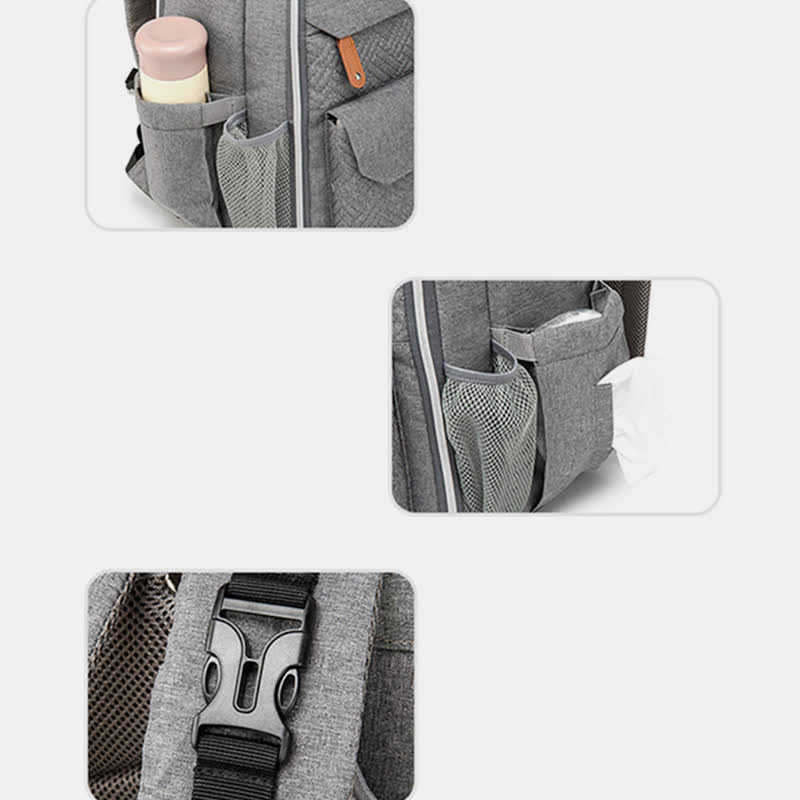 Wickeltasche, Rucksack, multifunktional, wasserdicht, Mamatasche, Wickelunterlage