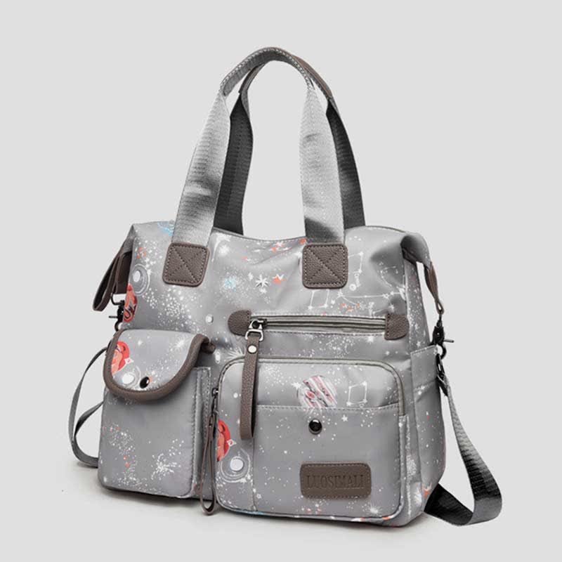 Leichte Tragetasche mit mehreren Taschen für Damen, Mehrzweck-Umhängetasche