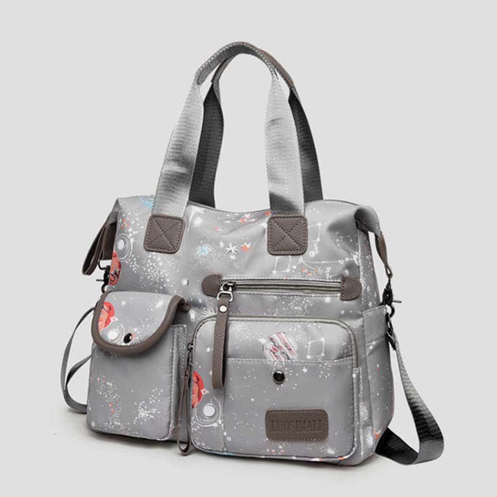 Leichte Tragetasche mit mehreren Taschen für Damen, Mehrzweck-Umhängetasche