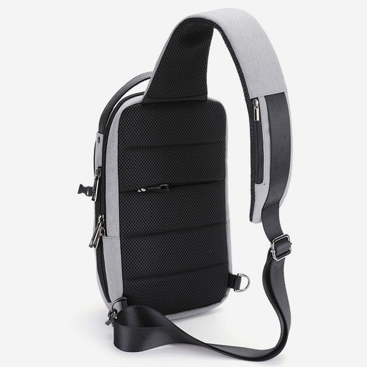 Große, diebstahlsichere, wasserdichte Schultertasche mit USB-Ladefunktion