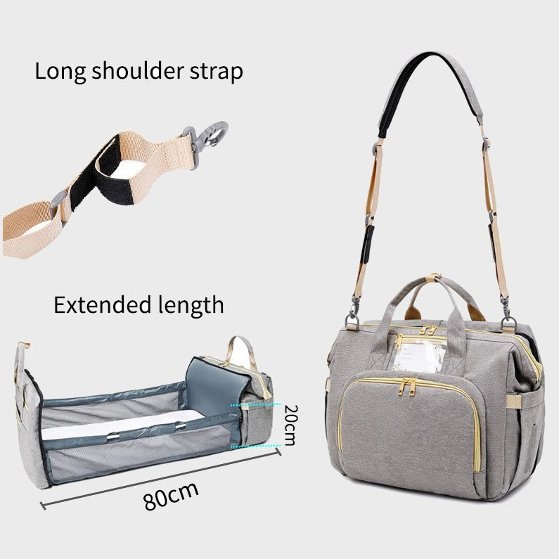 Mama-Tasche für den täglichen Gebrauch im Freien, tragbare, faltbare Kinderbett-Freizeit-Mama-Tasche