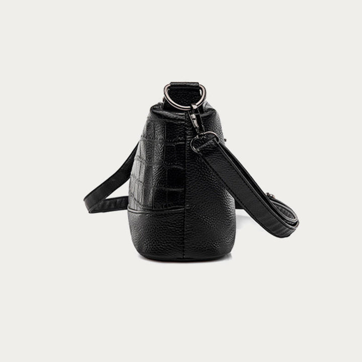 Einfache Umhängetasche für Damen mit Krokodildruck, Retro-Tagestasche
