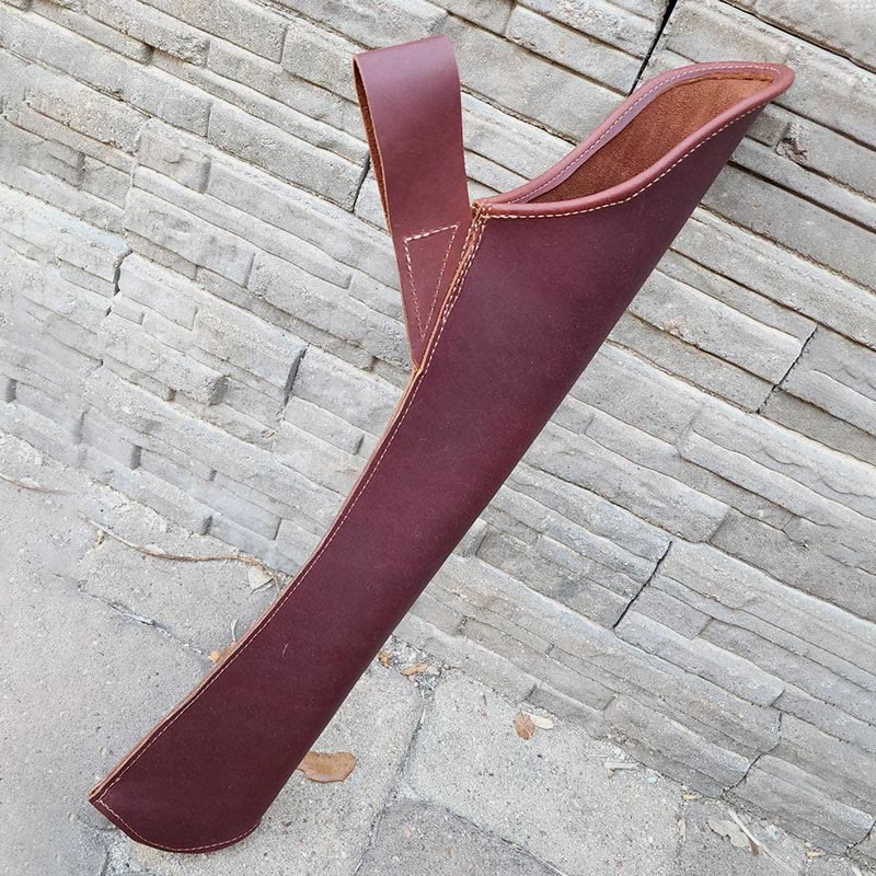 Pfeilholster für Outdoor-Retro, praktischer Leder-Rückenköcher
