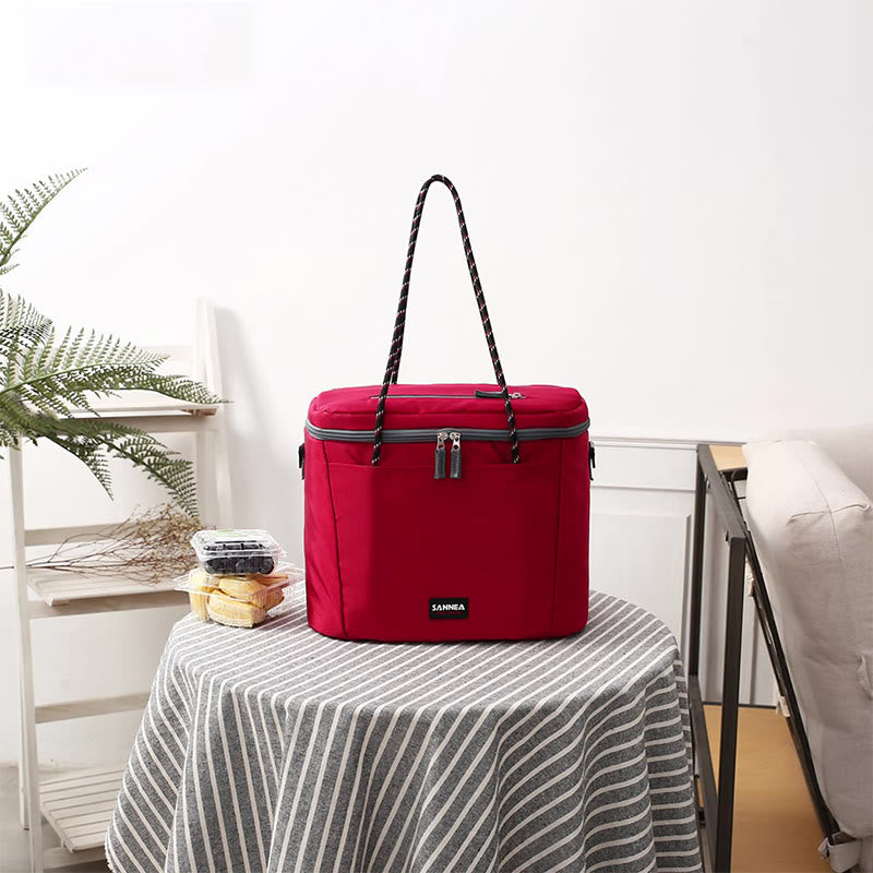Kleine Kühltasche für Picknickarbeit, Oxford Crossbody Lunch Bag