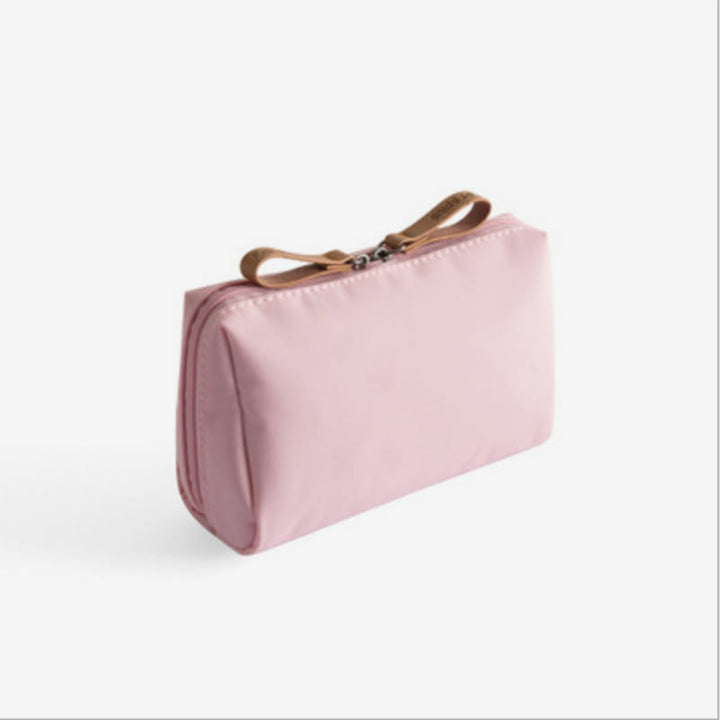 Kleine Make-up-Tasche für Frauen, Lippenstift-Kosmetiktasche mit Doppelreißverschluss