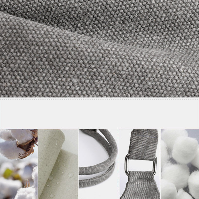 Tragetasche aus Canvas mit drei Fächern, leicht, funktional, Hobo-Handtasche