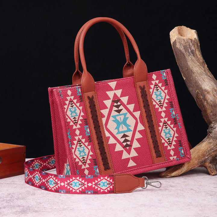 Vintage Leinen Baumwolle Handtasche für Frauen Bohemian Crossbody Tote