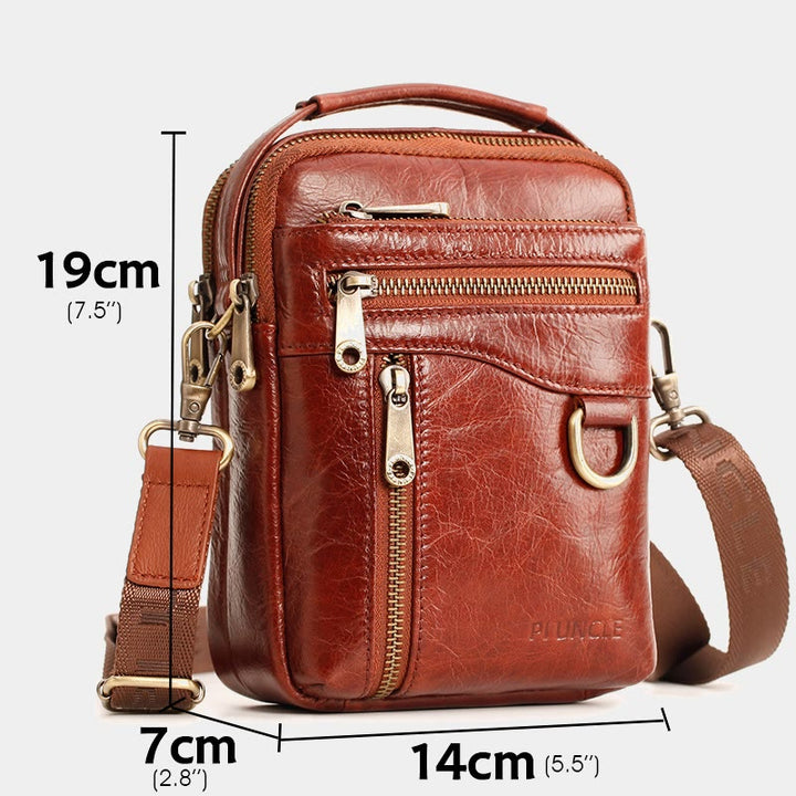 Multifunktionale Leder-Telefontasche, Hüfttasche, Umhängetasche