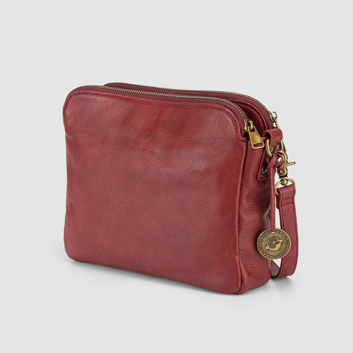 Weiche PU-Clutch mit mehreren Taschen, Vintage-Umhängetasche