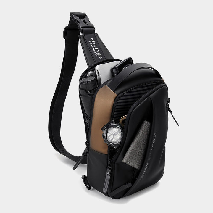 Wasserdichte Schultertasche Outdoor Casual Brusttasche für Wandern Radfahren Reisen 
