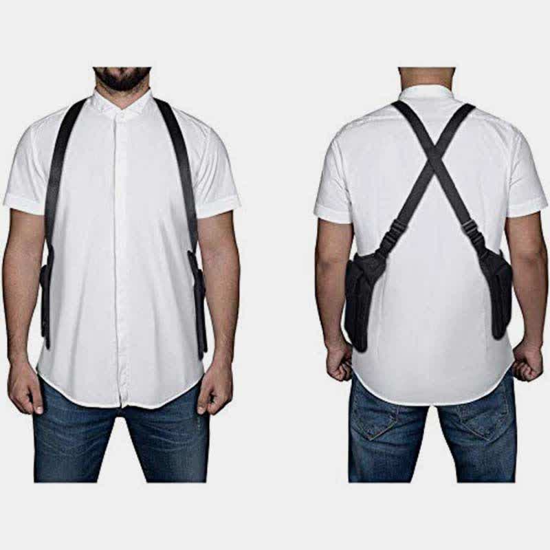 Diebstahlsichere, versteckte Unterarmgurt-Geldbörse aus Nylon mit Holstertasche und doppelter Schultertasche