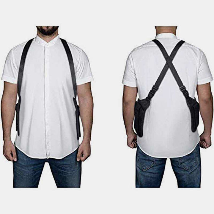 Diebstahlsichere, versteckte Unterarmgurt-Geldbörse aus Nylon mit Holstertasche und doppelter Schultertasche