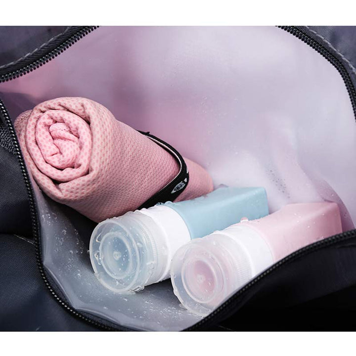 Kordelzug-Rucksack für Damen, wasserdicht, groß, Nass- und Trockentrennrucksack