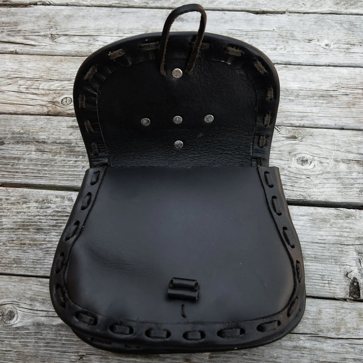 Vintage Gürteltasche Mittelalterliche Kreuzschnalle Cosplay Leder