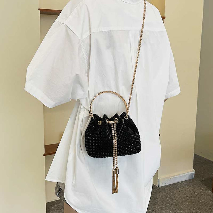 Top-Griff-Tasche für Damen Flash PU-Leder Casual Shopping Umhängetasche