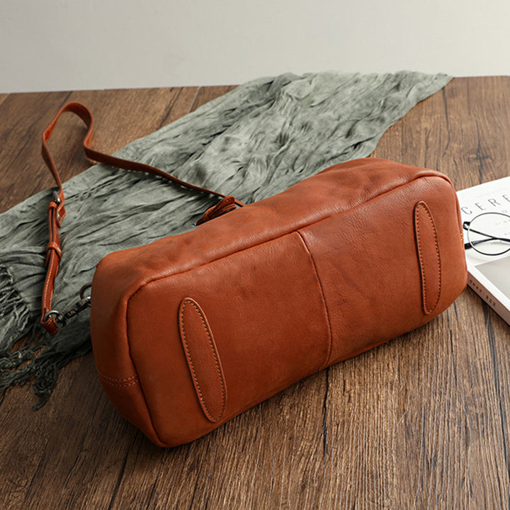 Handgemachte Retro-Handtasche aus echtem Leder