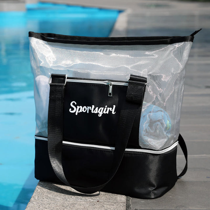 Strandtasche für Damen, Freizeitreisen, Outdoor-Sport, Fitnesstasche