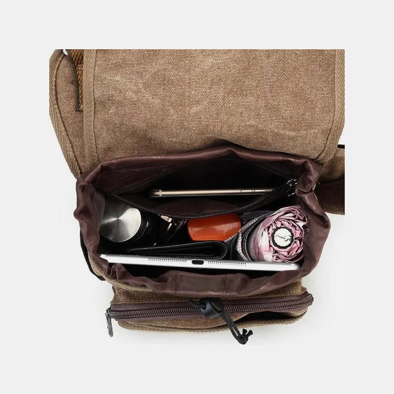 Umhängetasche für Herren, Retro, multifunktionale Umhängetasche aus Canvas für den täglichen Gebrauch