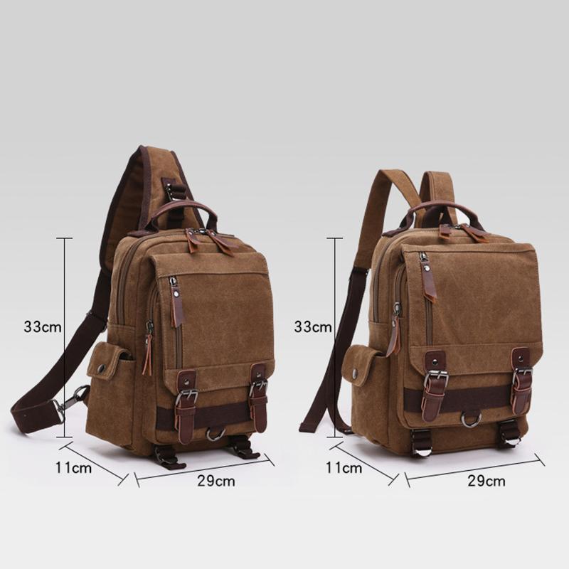 Vintage Outdoor Reise Schulterrucksack