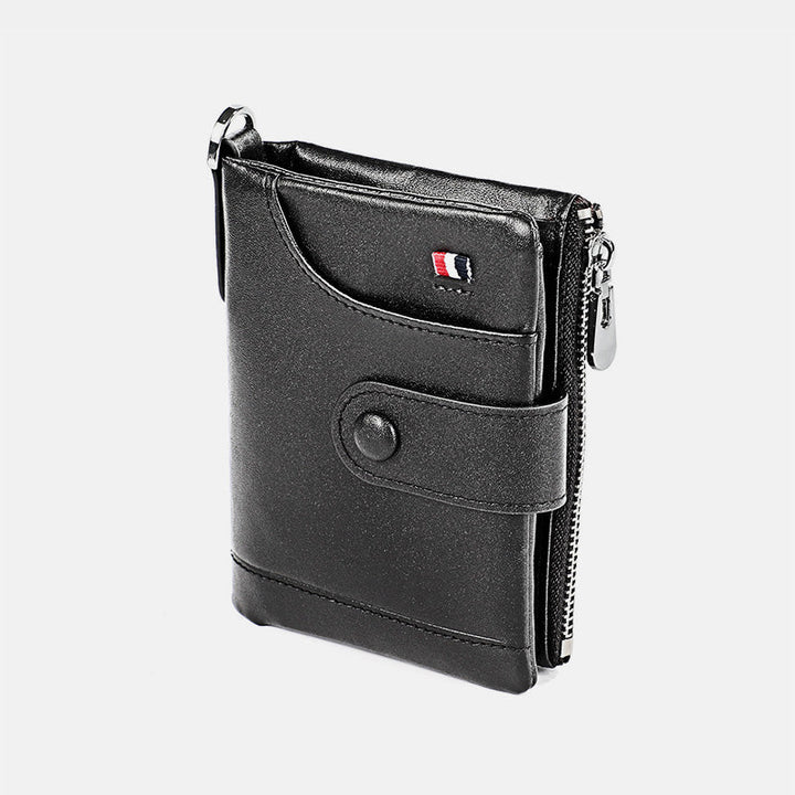 Geldbörse aus echtem Leder im Vintage-Stil mit RFID-Blockierung