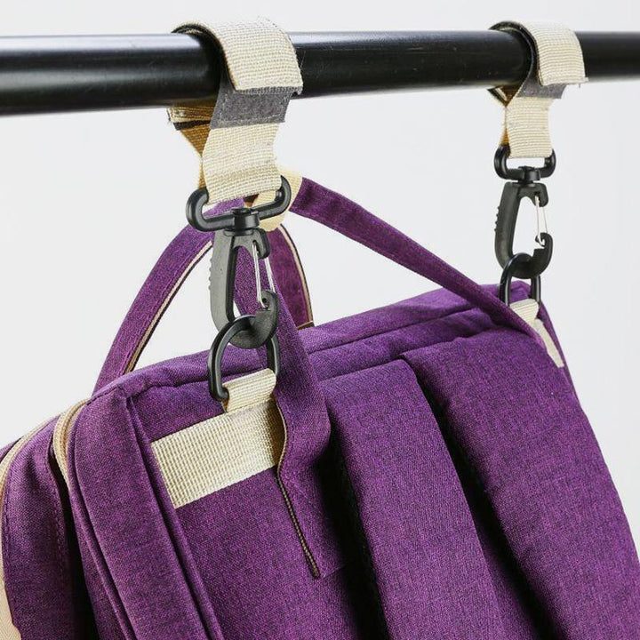 Wickeltasche, tragbarer Reiserucksack mit Wickelunterlage, USB-Aufladung 