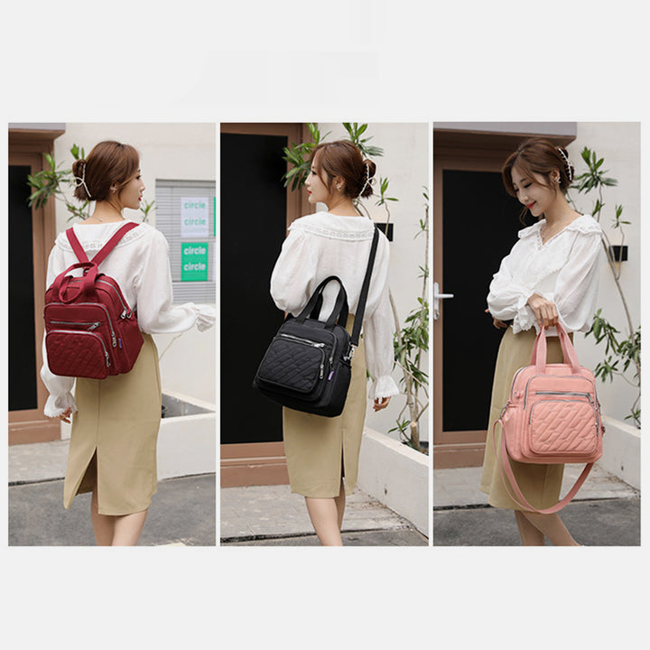 Multifunktionale leichte Prägung Elegante Handtasche Umhängetasche Rucksack