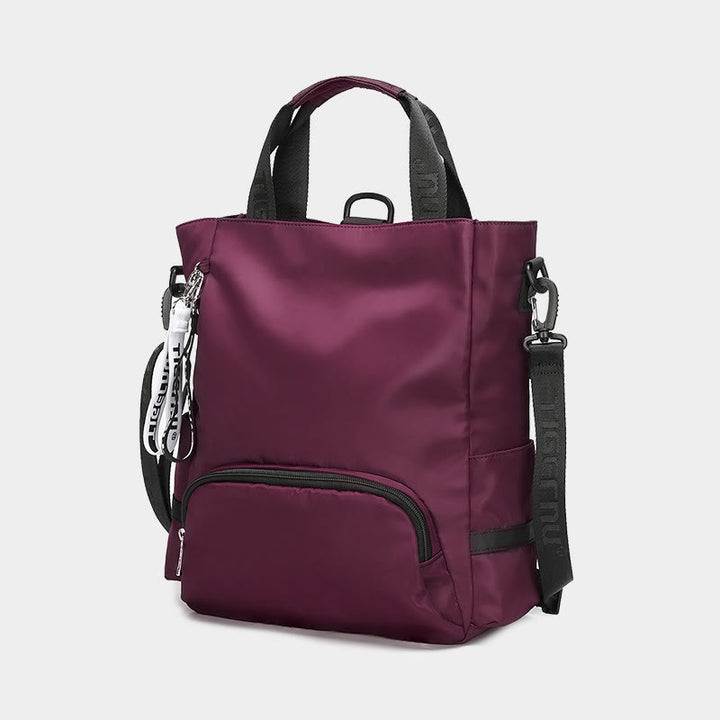 Leichte Umhängetasche, umwandelbarer Rucksack, lässige Handtasche, Büchertasche