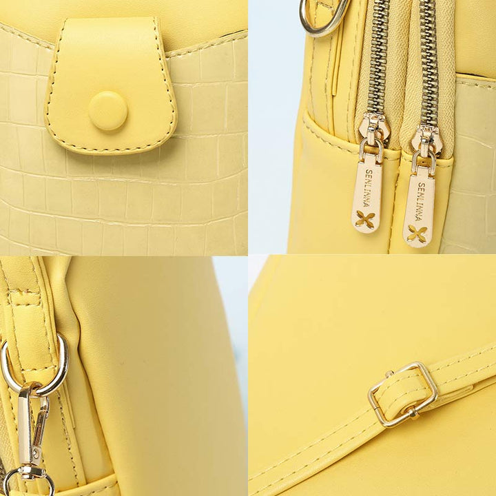 Kleiner Rucksack für Damen, Mehrzweck-Design, Handtasche, Umhängetasche