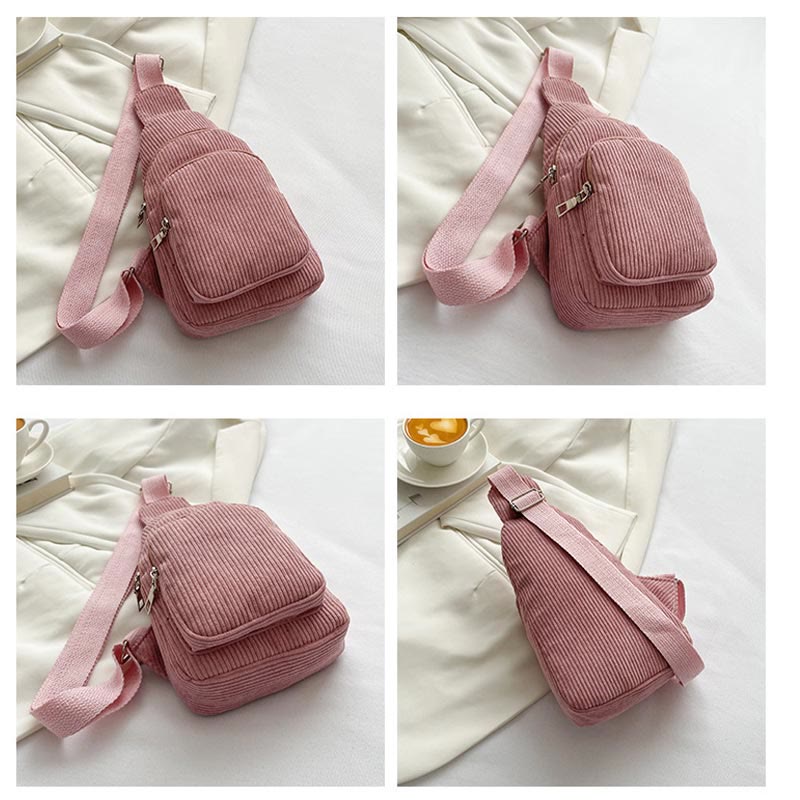 Schultertasche für Damen, lässiger kleiner Umhängerucksack aus Segeltuch