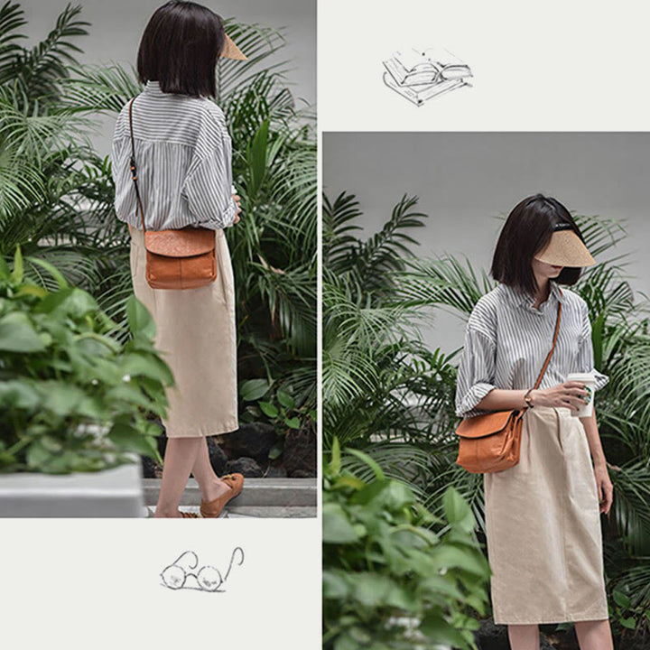 Umhängetasche für Damen, leichte Retro-Tasche für den täglichen Arbeitsweg