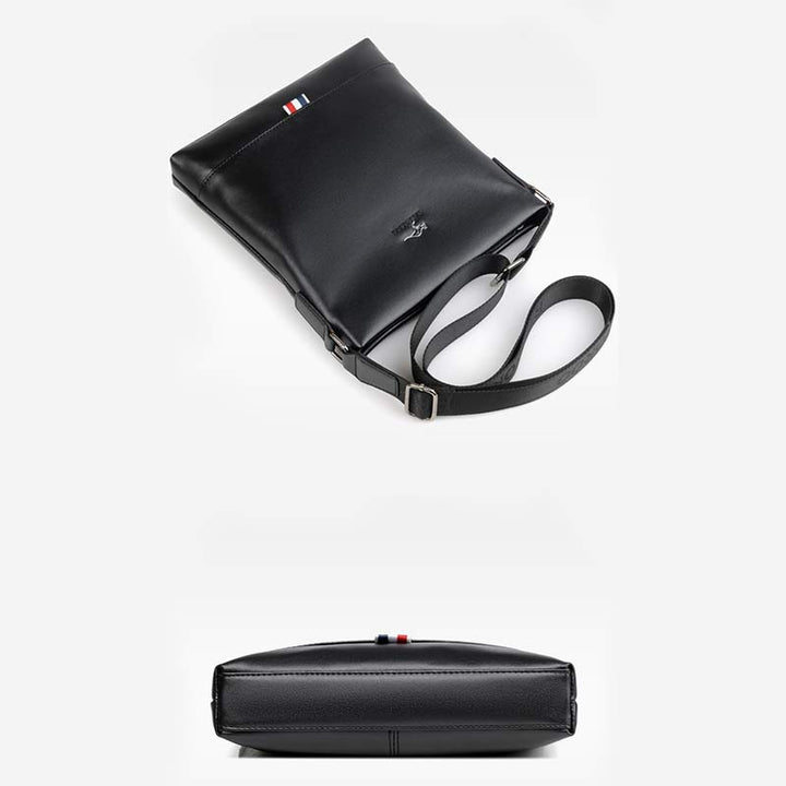 Herren Umhängetasche Umhängetasche Weiches Leder Reisetasche Sling Pack