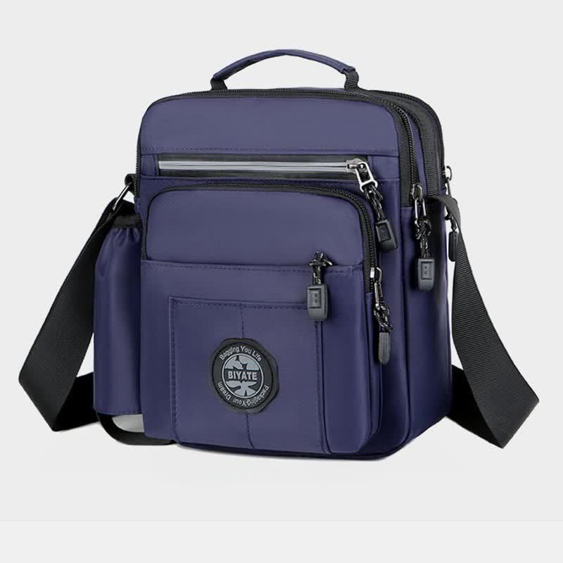 Messenger Bag Umhängetasche Herren Geldbörsen Multi-Pocket Kleine Umhängetasche