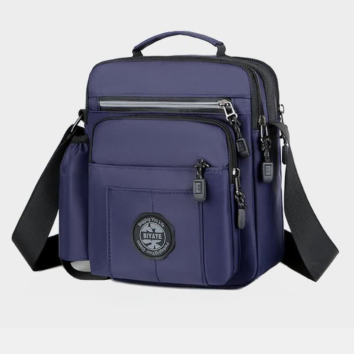 Messenger Bag Umhängetasche Herren Geldbörsen Multi-Pocket Kleine Umhängetasche