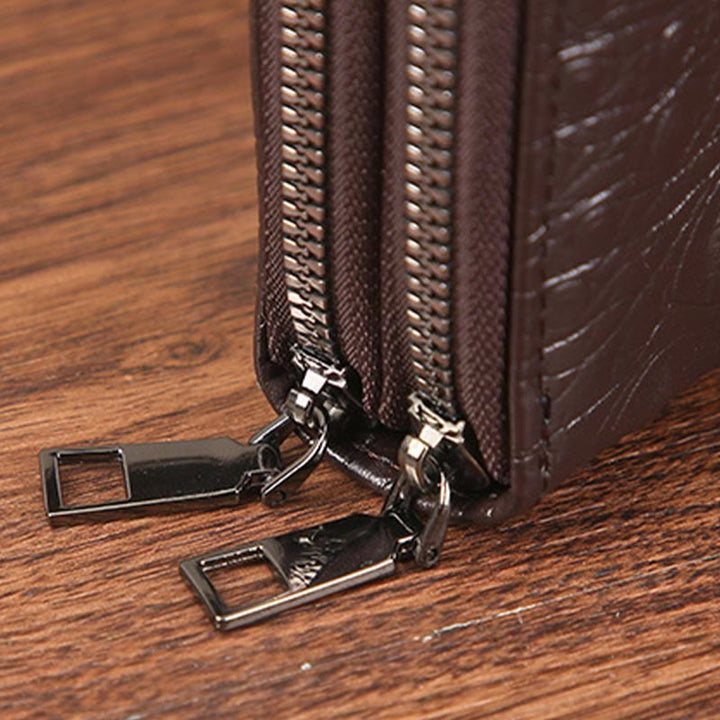Handytasche mit abnehmbarem Riemen für Damen, Umhängetasche aus geprägtem Leder
