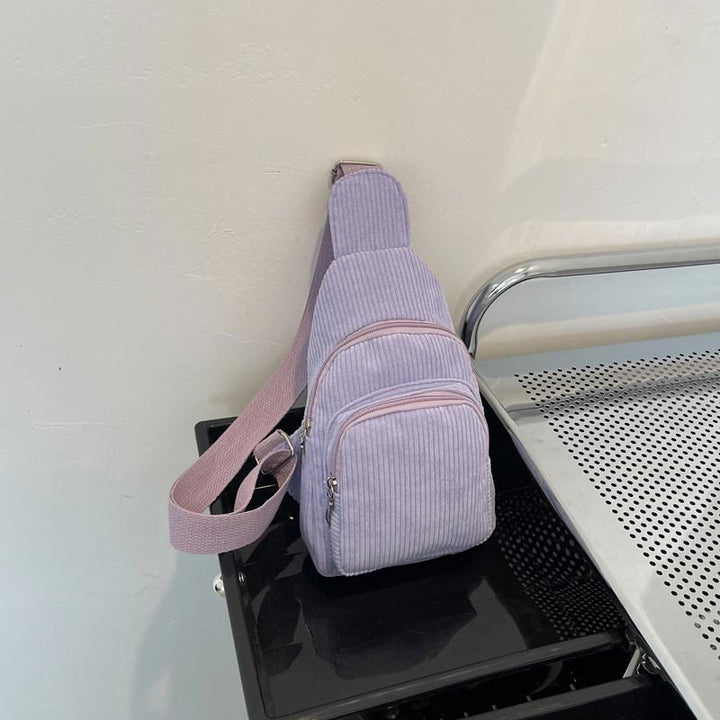 Schultertasche für Damen, lässiger kleiner Umhängerucksack aus Segeltuch