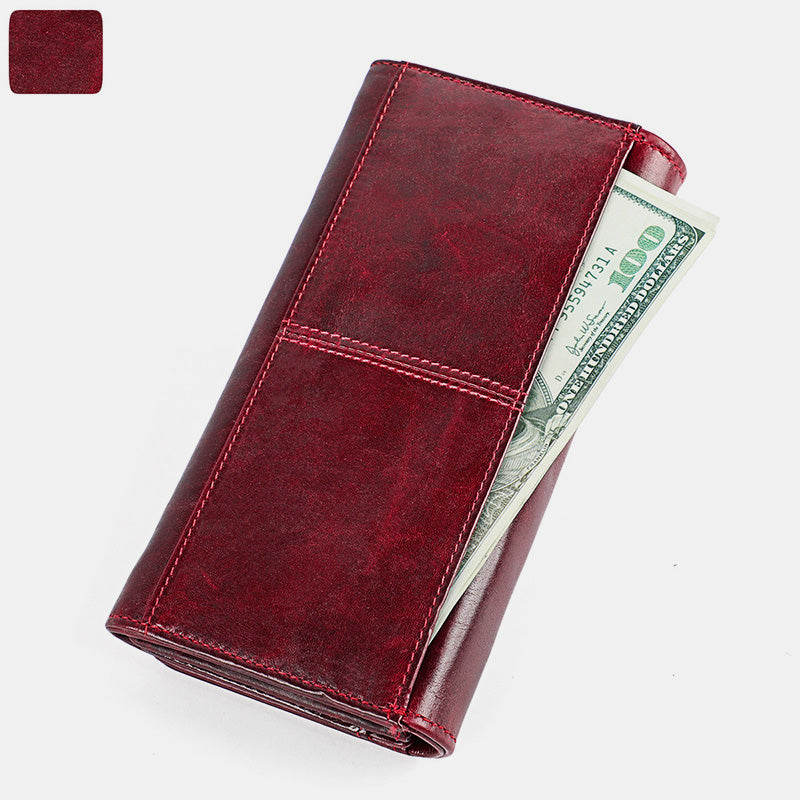 Money Manager RFID Damen Leder Geldbörse Handyhalter Clutch Organizer