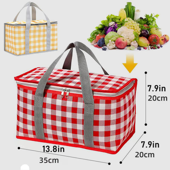 Kühltasche für Ausflüge, Reisen, Picknickkorb aus verdickter Aluminiumfolie
