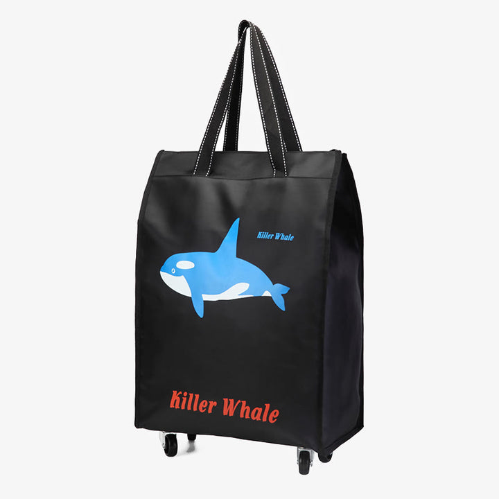 Rolling Handtasche Damen Supermarkt Shopping tragbare Reise Tote mit Rädern