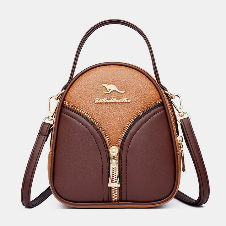 Kleine Crossbody-Handytasche für Damen, Handy-Schultertasche aus Leder