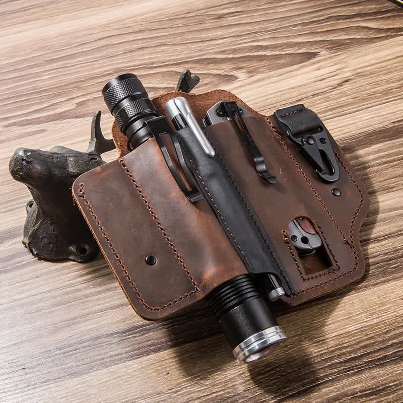 Multitool Leder Gürtelscheide EDC Taschenorganizer Leatherman Scheide Beutel