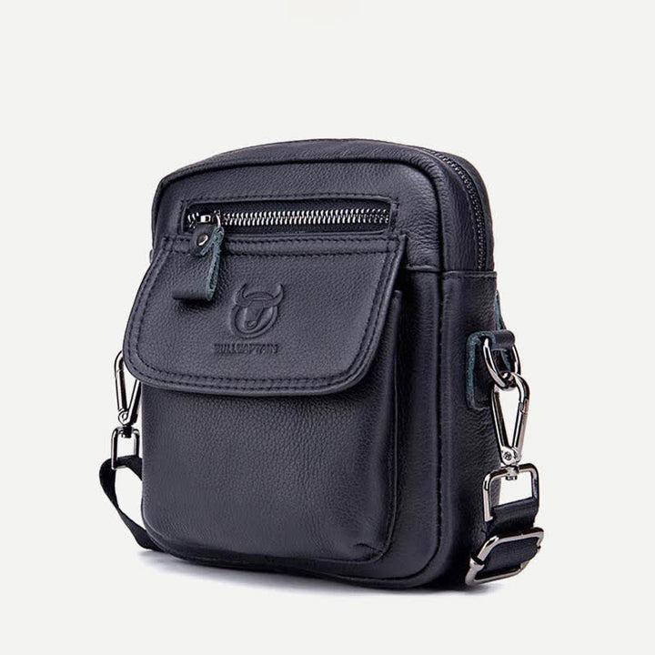Umhängetasche aus echtem Leder für Herren, Messenger Bag, Schultertasche