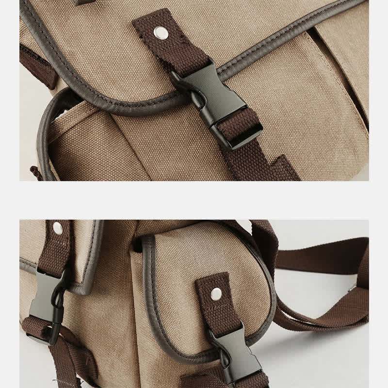 Canvas Messenger Bag Vintage Crossbody Schultertasche Laptoptasche Aktentasche