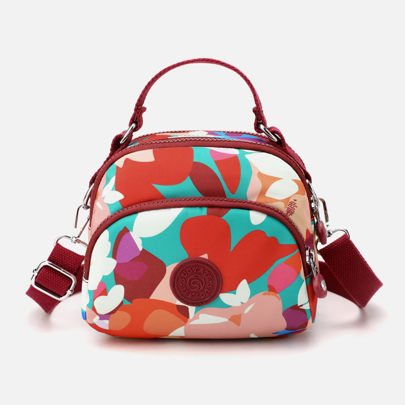 Leichte, wasserabweisende Handtasche für Damen mit mehreren Taschen
