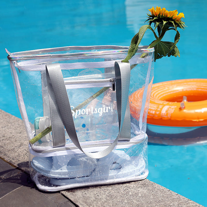 Strandtasche für Damen, Freizeitreisen, Outdoor-Sport, Fitnesstasche