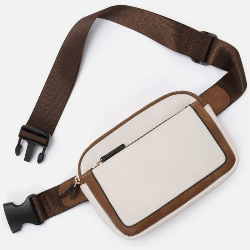 Multifunktionale Gürteltasche Retro Vegan Leder Outdoor Sport Satchel Geldbörse